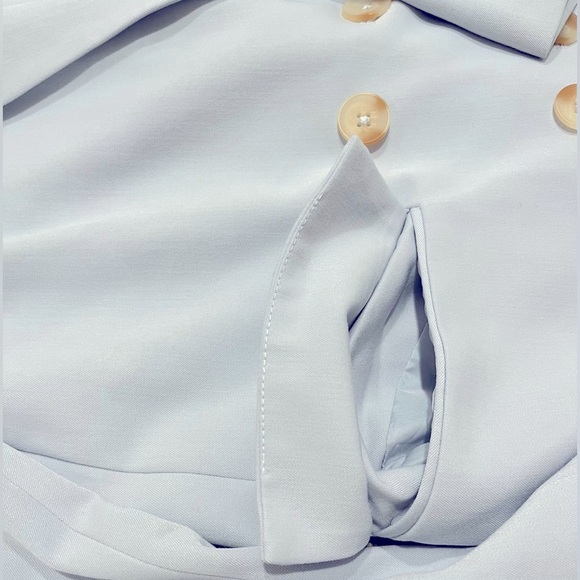 NEW BB DAKOTA BY STEVE MADDEN - OVERSIZED BLAZER in pale blue - Picture 5 of 10